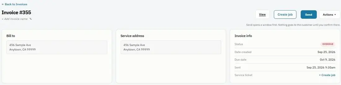 An invoice